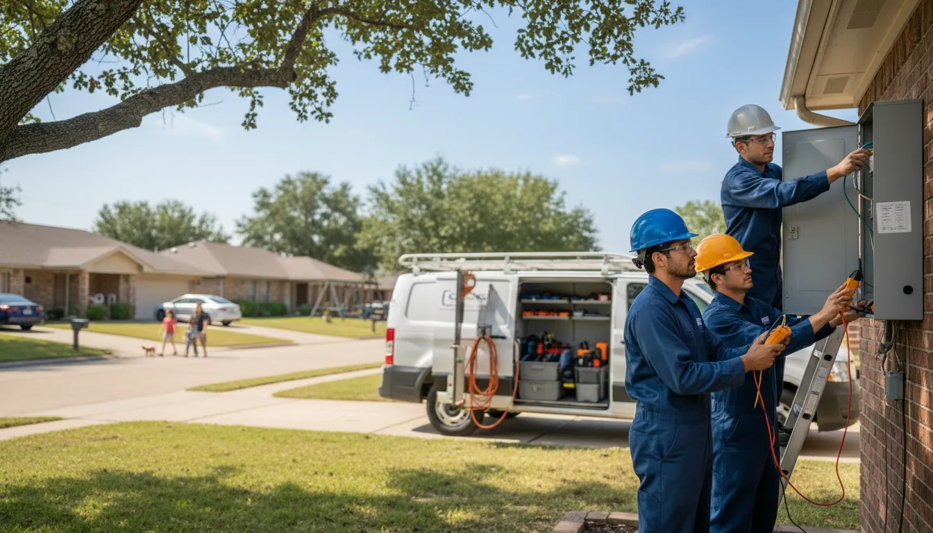 Certified electrician providing emergency electrical services in Gibson, GA